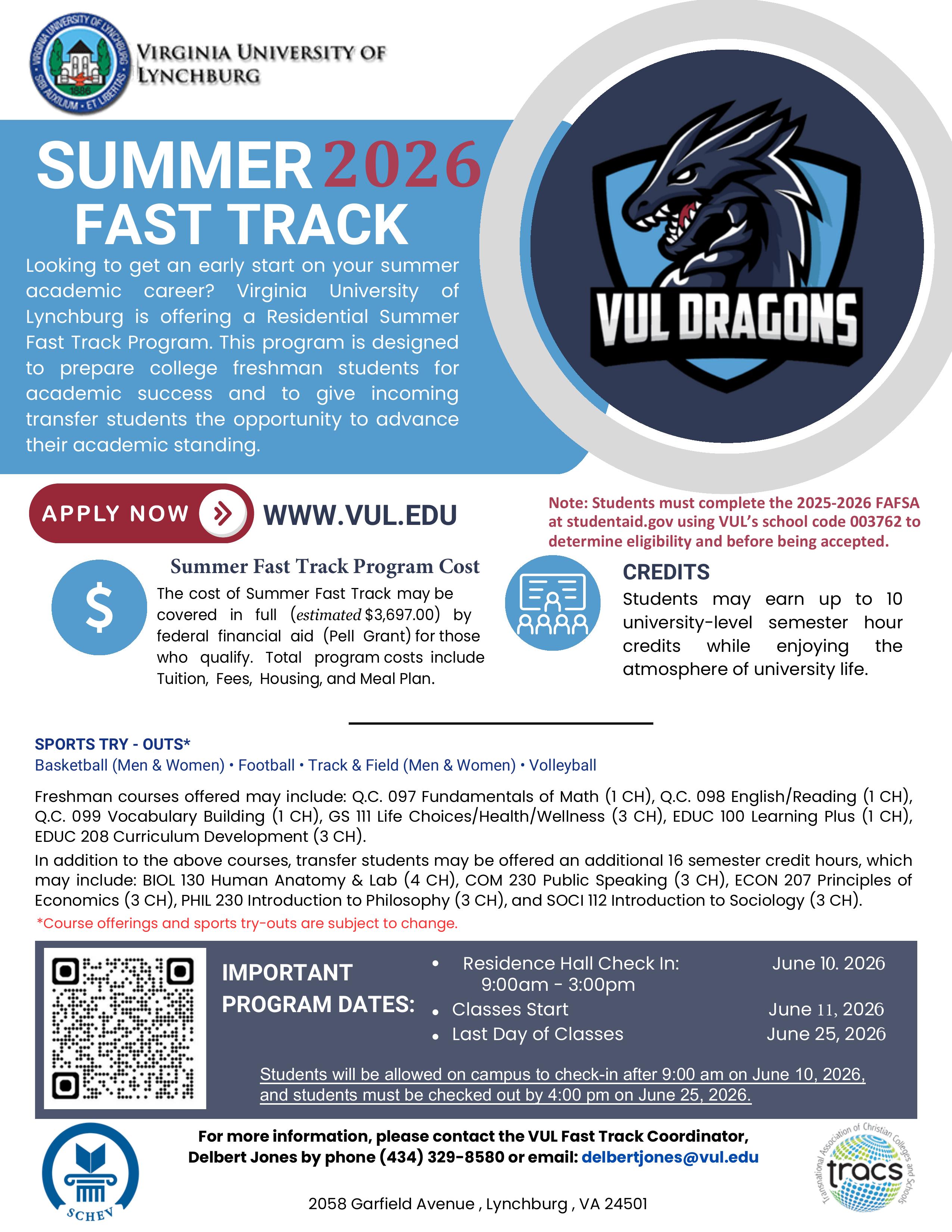 Fast Track 2026 Flyer